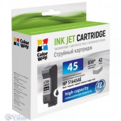 �������� ColorWay HP �45 black, DJ9xx/11xx/1220/G/T/R/P1000 (CW-H45B) �� �������� ������